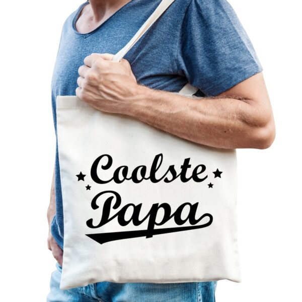 Coolste papa vaderdag cadeau tas katoen