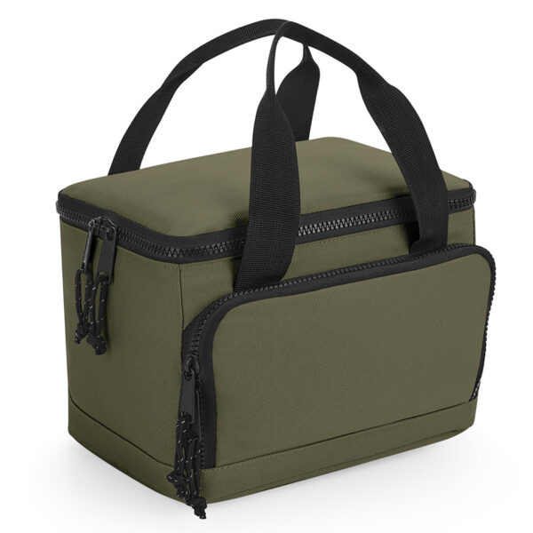 Bagbase koeltasje/lunch tas model Compact - 24 x 17 x 17 cm - 2 vakken - military groen - klein model
