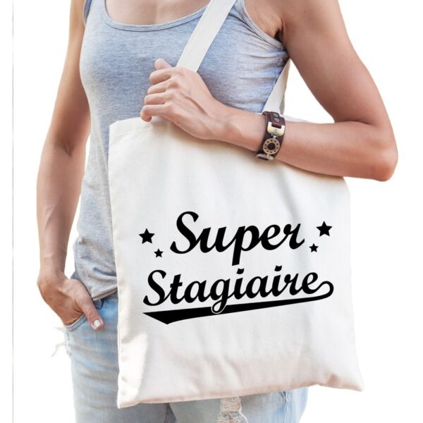 Naturel katoenen kadotas voor stagiaire dames