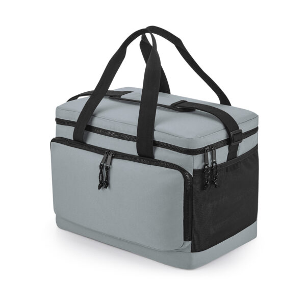 Bagbase Grote strand/camping koeltas model Bali - 40 x 26 x 28 cm - 2 vakken - grijs/zwart