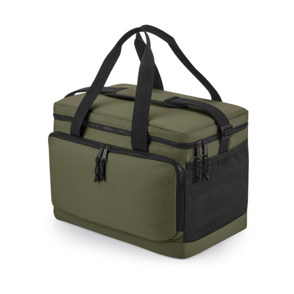 Bagbase Grote strand/camping koeltas model Bali - 40 x 26 x 28 cm - 2 vakken - army groen