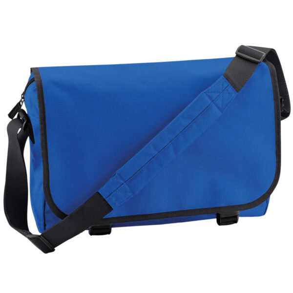 Bagbase Schoudertas/Messenger bag - blauw - heren/dames - 41 cm