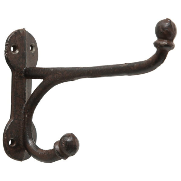 Jassen kapstok haken - 2x st - 10 x 4 x 15 cm - staal - kapstokhaken