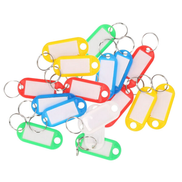 Gekleurde sleutellabels/sleutelhangers - 20x - labels/etiket