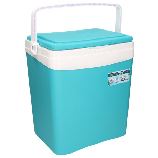 Eda Tropic koelbox - 25 liter - kunststof - blauw - 39 x 29 x 42 cm