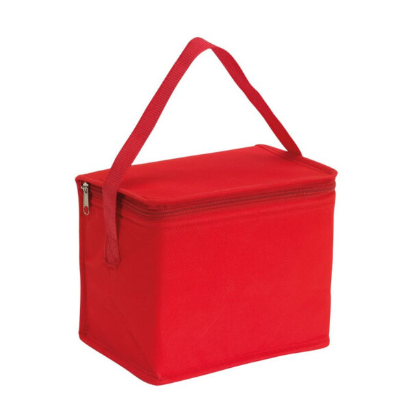 Kleine koeltas - lunch - rood - 20x13x17 cm - 4.5L - sixpack