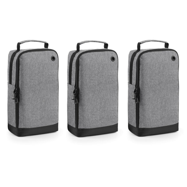 Schoenentas 8 liter - 3x - grijs - 35 x 19 x 12 cm - Reis opbergtas