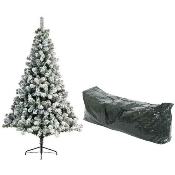 Kunstbomen Imperial Pine 210 cm met sneeuw en opbergzak