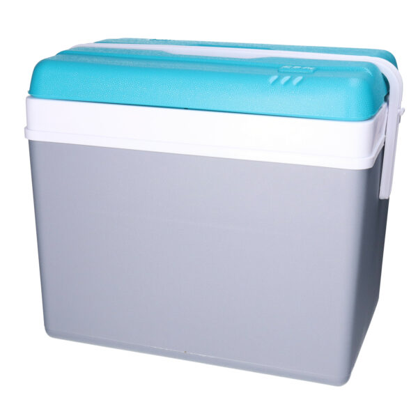 Eda Promotion koelbox - 35 liter - kunststof - grijs/blauw - 48 x 30 x 40 cm