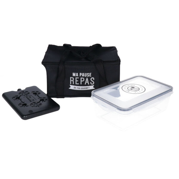 Cook Concept Koeltasje - zwart - voor lunch - 3L - met box en element