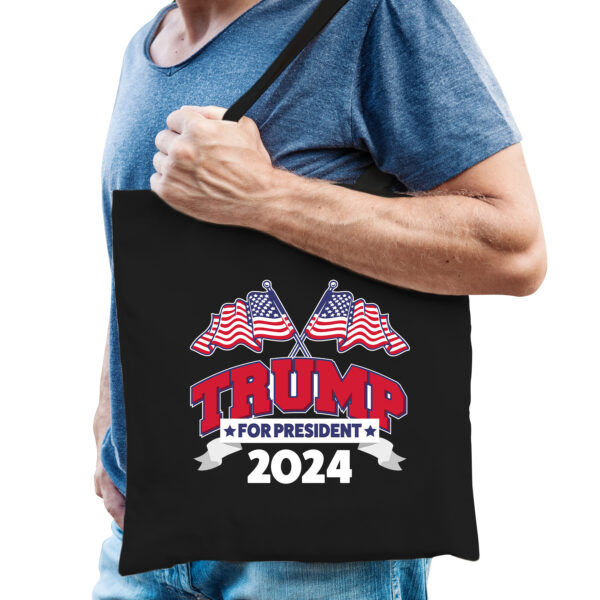 Tas Trump for president - fout/grappig voor carnaval - 42 x 38 cm