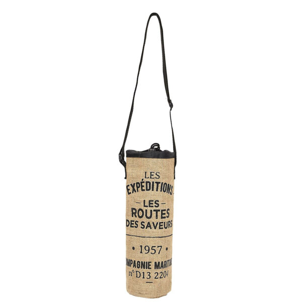 Cook Concept Flessen koeltas Jute - voor 1 fles - inhoud 1500 ml
