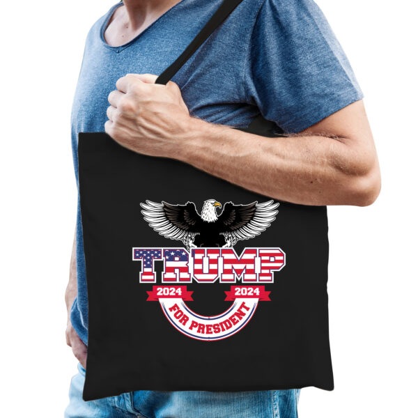 Tas Trump for president - fout/grappig voor carnaval - 42 x 38 cm