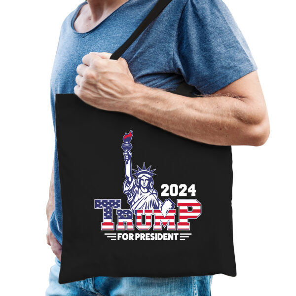 Tas - Trump for president - fout/grappig voor carnaval - 42 x 38 cm