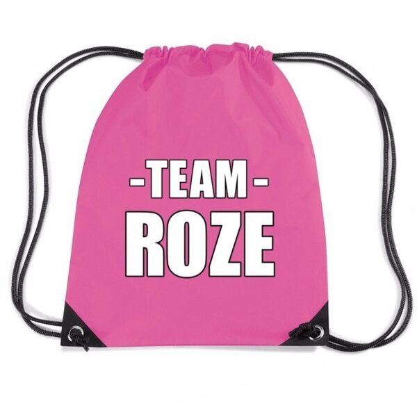 Team roze rugtas voor bedrijfsuitje fuchsia
