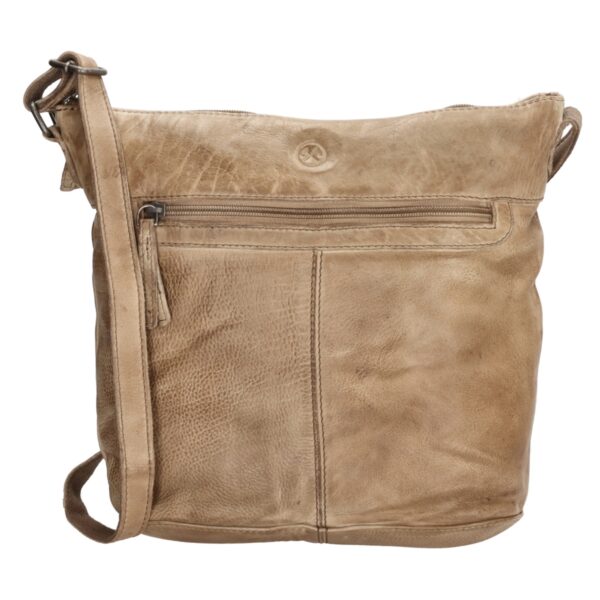 Hide & stitches paint rock shoulder bag-Sand