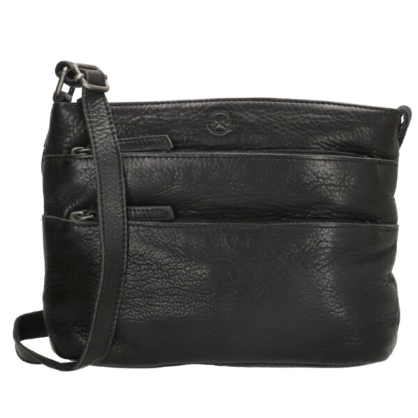 Hide & Stitches Paint Rock Crossbody Shoulder bag-Black
