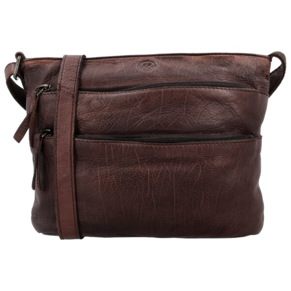Hide & Stitches Paint Rock Crossbody Shoulder bag-Dark Brown