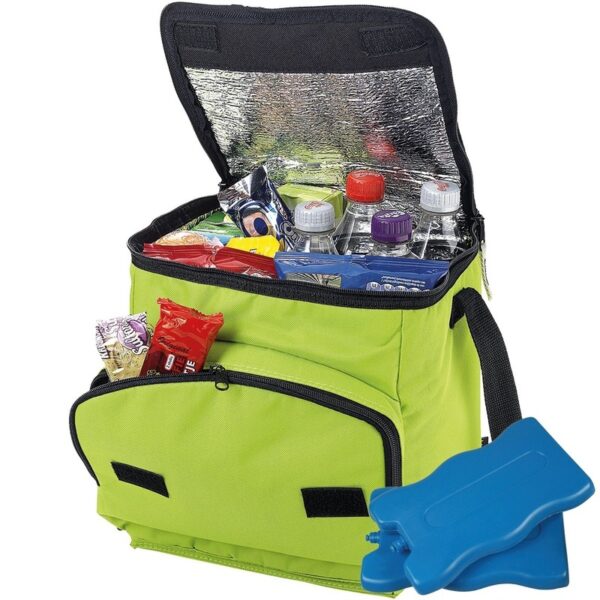 Groene koeltas de luxe met koelelementen