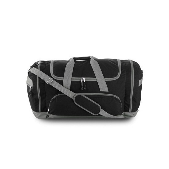 Sporttas - 69 x 34 x 36 cm - 4 vakken - zwart - reistas met draagriem