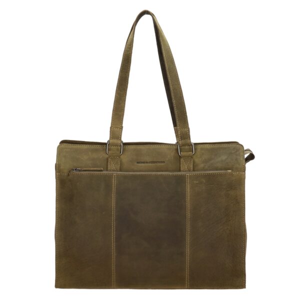 Hide & Stitches Idaho Laptopbag 15,6 inch-Olive