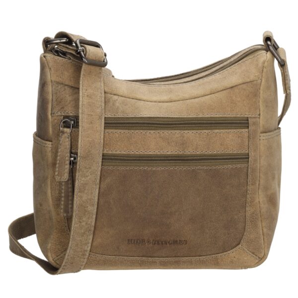 Hide & Stitches idaho schoudertas-Sand