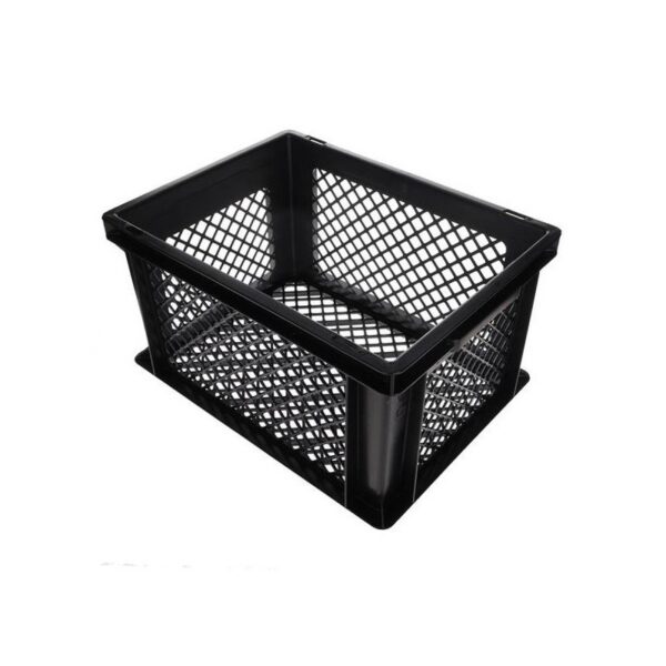 Lastpak Fietskrat - zwart - lichtgewicht - 40x30x22 cm - melkkrat
