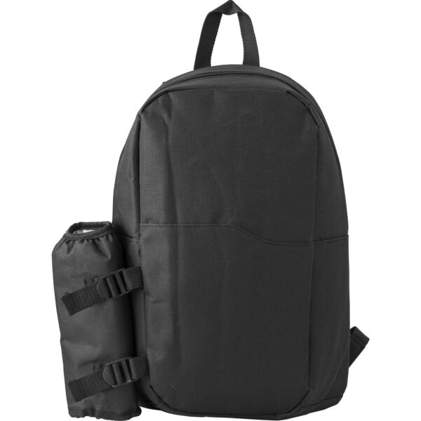 Grote koeltas rugtas/rugzak van 18 liter - zwart - 43 x 29 x 15 cm