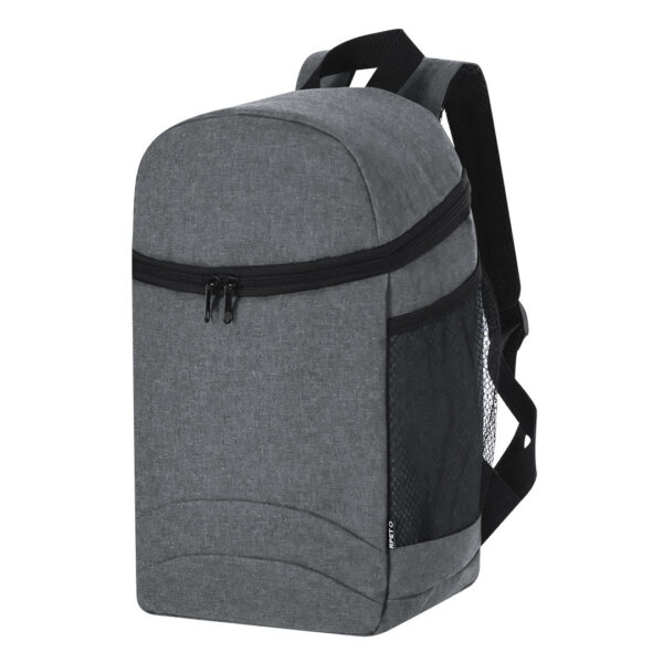 Koel rugtas Playa - grijs - voor lunchpakket of drankjes - 11 liter - 22 x 37 x 14 cm - koeltas