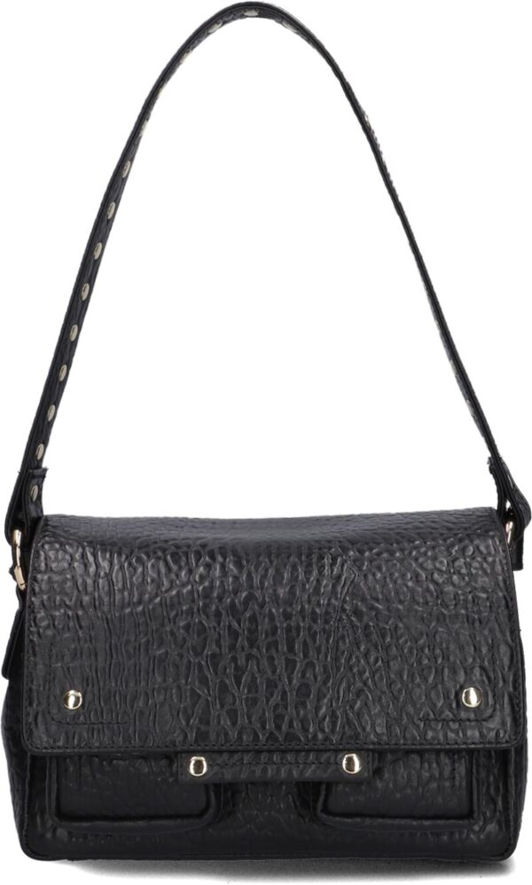 Núnoo Schoudertas
Dames Honey New Zealand, Materiaal: Leer, Kleur: Zwart