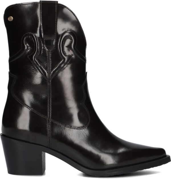 Fred de la Bretoniere Cowboylaarzen Dames Jolie Western, Maat: 38, Materiaal: Lakleer, Kleur: Bruin