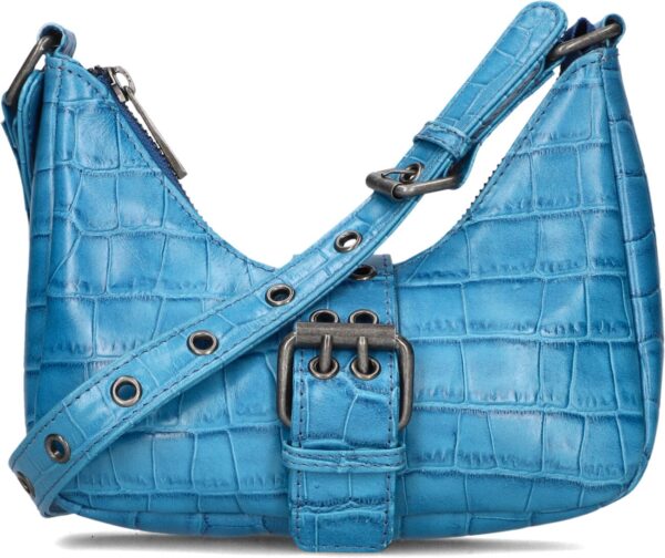 Núnoo Schoudertas
Dames Palma Buckle Texas, Materiaal: Leer, Kleur: Blauw