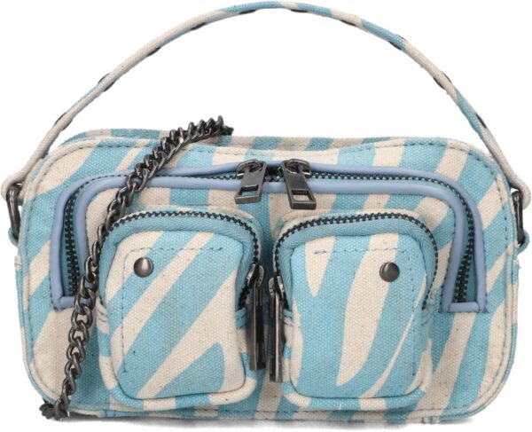 Núnoo Crossbodytas
Dames Helena Recycled, Materiaal: Canvas, Kleur: Blauw
