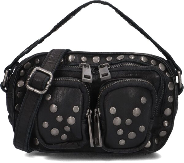 Núnoo Schoudertas
Dames Helena Rivet, Materiaal: Leer, Kleur: Zwart