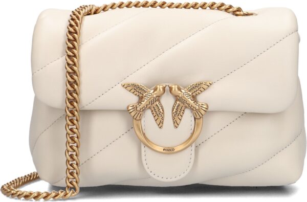 Pinko Schoudertas
Dames Love Puff Mini, Materiaal: Leer, Kleur: Wit