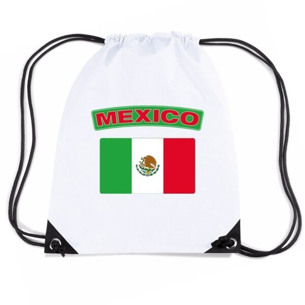 Nylon sporttas Mexicaanse vlag wit