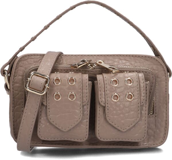 Núnoo Schoudertas
Dames Helena Eyelet, Materiaal: Leatherlook, Kleur: Taupe