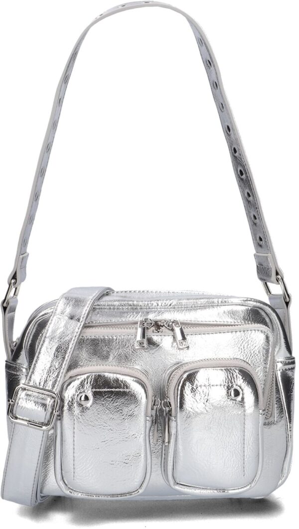 Núnoo Schoudertas
Dames Ellie Metallic, Materiaal: Leer, Kleur: Zilver