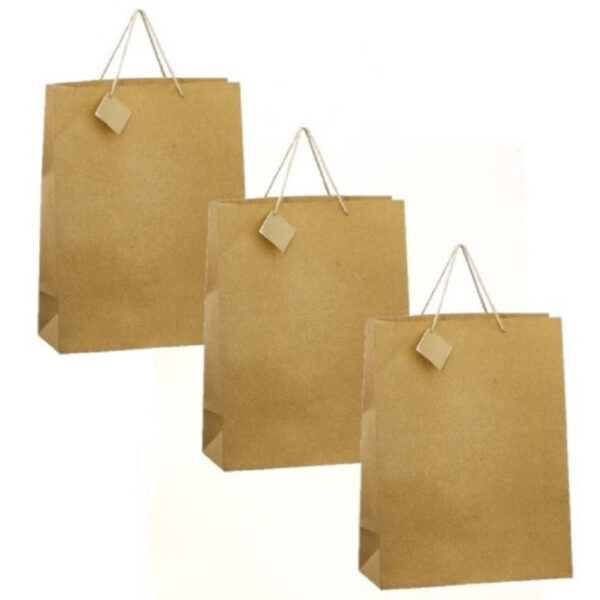 15x stuks luxe gouden papieren giftbags/tasjes met glitters 30 x 29 cm