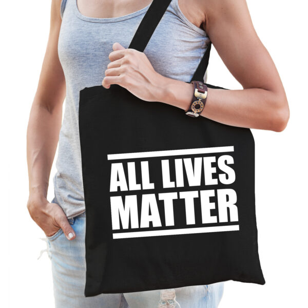 All lives matter politiek protest tas zwart voor dames