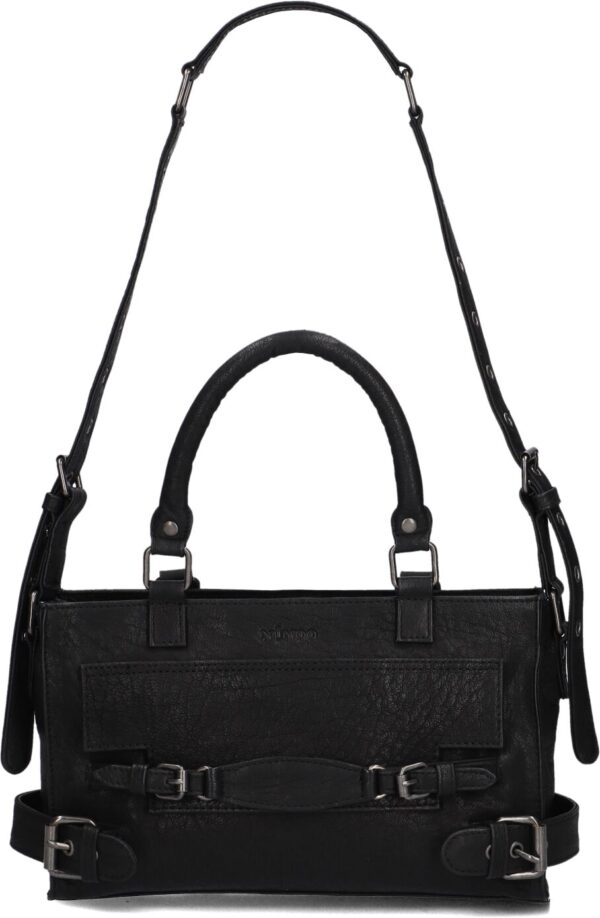 Núnoo Schoudertas
Dames Scarlett Buckle Rock, Materiaal: Leer, Kleur: Zwart