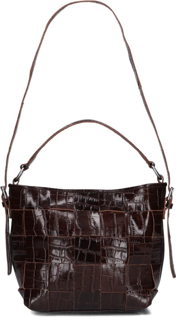 Núnoo Schoudertas
Dames Small Chiara Texas, Materiaal: Leer, Kleur: Bruin