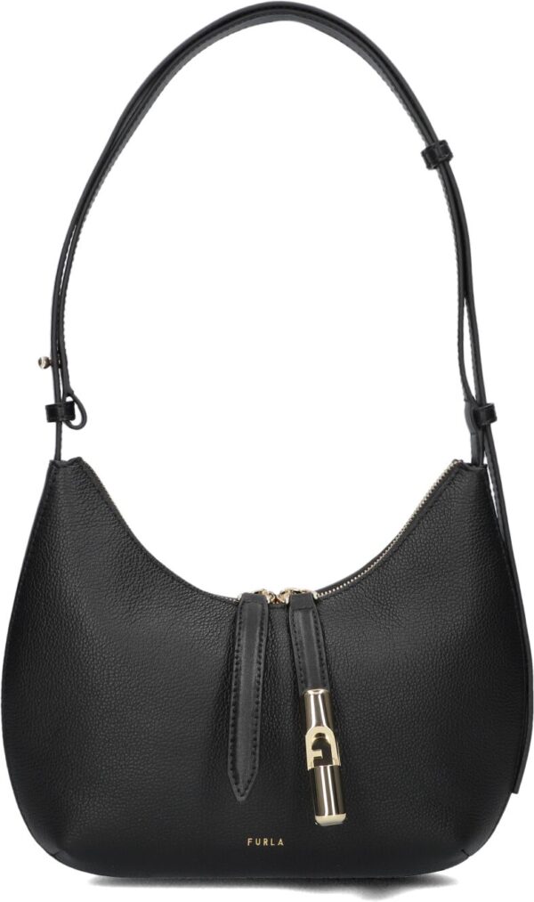Furla Schoudertas
Dames Goccia S Shoulder Bag, Materiaal: Leer, Kleur: Zwart