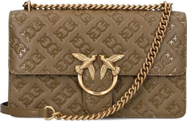 Pinko Schoudertas
Dames Love One Classic Dc Vitello, Kleur: Groen