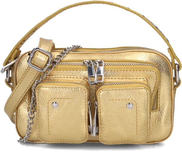 Núnoo Crossbodytas
Dames Helena Metallic, Materiaal: Leer, Kleur: Goud