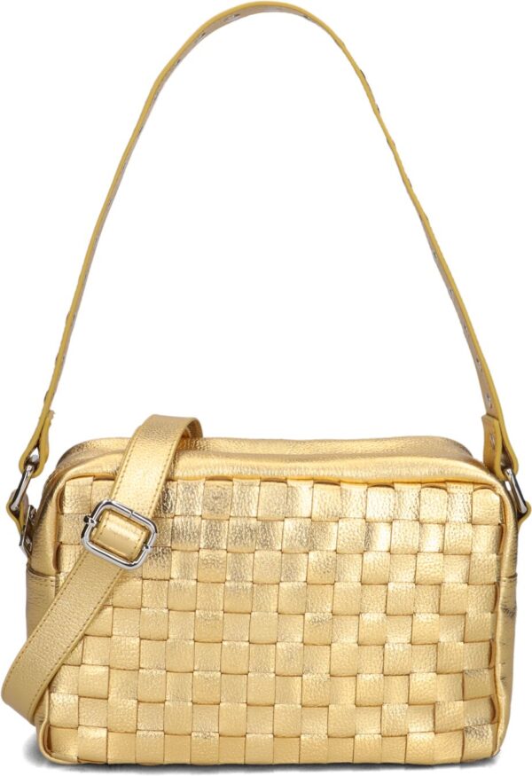 Núnoo Schoudertas
Dames Vilda Metallic, Materiaal: Leer, Kleur: Goud