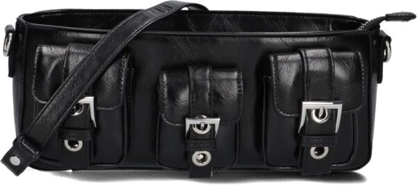 Núnoo Schoudertas
Dames Penny Wrinkle, Materiaal: Leer, Kleur: Zwart