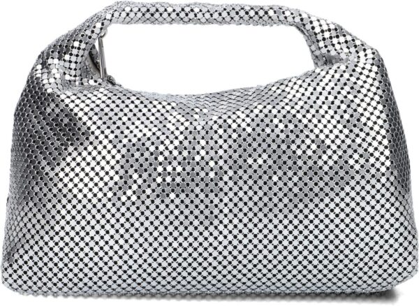 Núnoo Schoudertas
Dames Dandy Metal, Materiaal: Leer, Kleur: Zilver