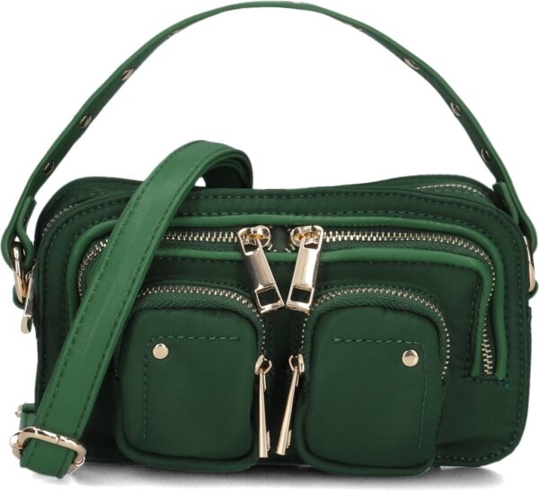 Núnoo Crossbodytas
Dames Helena Recycled Nylon, Materiaal: Leer, Kleur: Groen