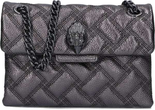 Kurt Geiger London Schoudertas
Dames Mini Kensington Drench, Materiaal: Leer, Kleur: Grijs